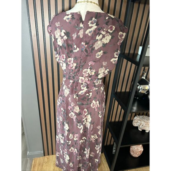 Lauren by Ralph Lauren midi lined dress size 8 - Picture 4 of 7